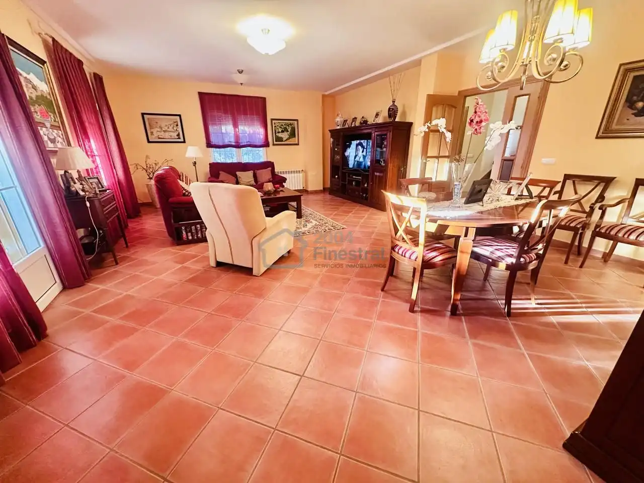 Sala de estar de Casa o chalet en venta en Finestrat con Aire acondicionado, Jardín privado y Terraza
