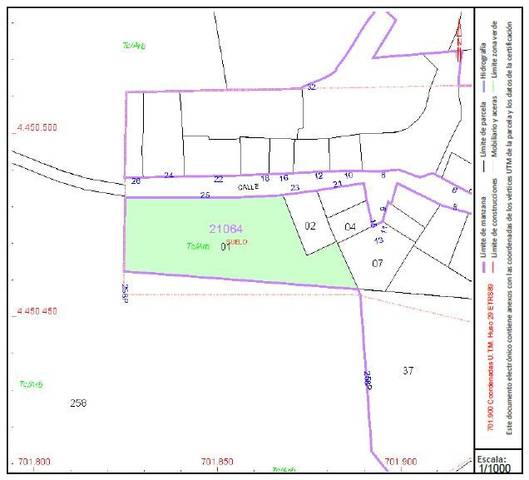 Terreno en Venta en Calle Teso de Abajo en Villasbuenas de Gata