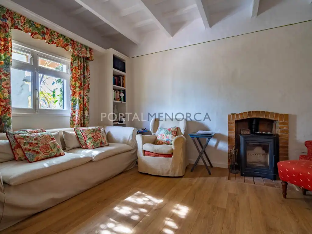 Sala de estar de Finca rústica en venta en Es Castell