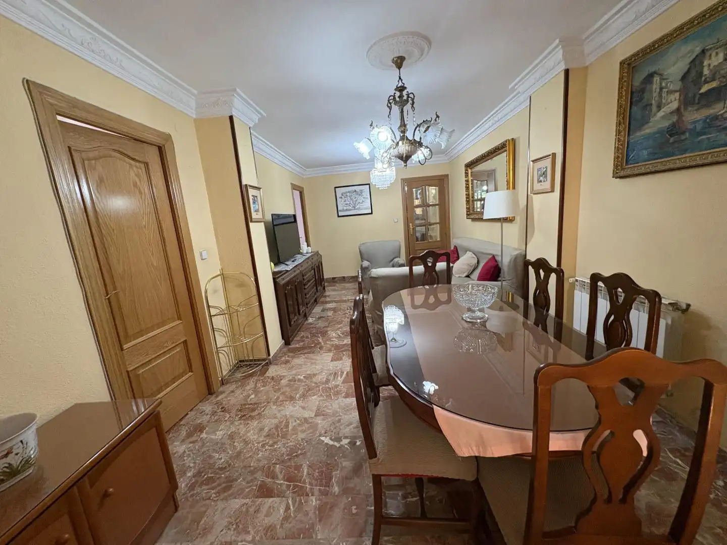 Dining room of Flat for rent in Granada  with Heating, Terrace and Furnished