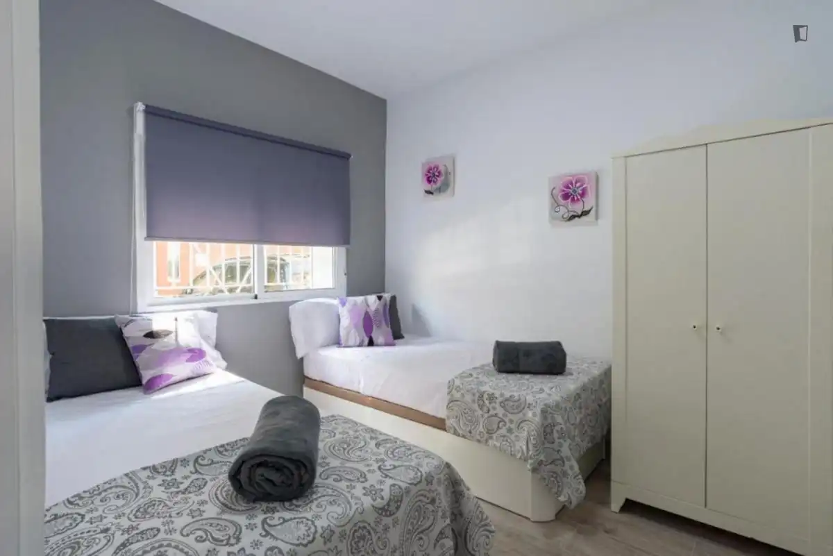 Schlafzimmer von Wohnungen zur Miete in Málaga mit Klimaanlage, Möbliert und Ofen