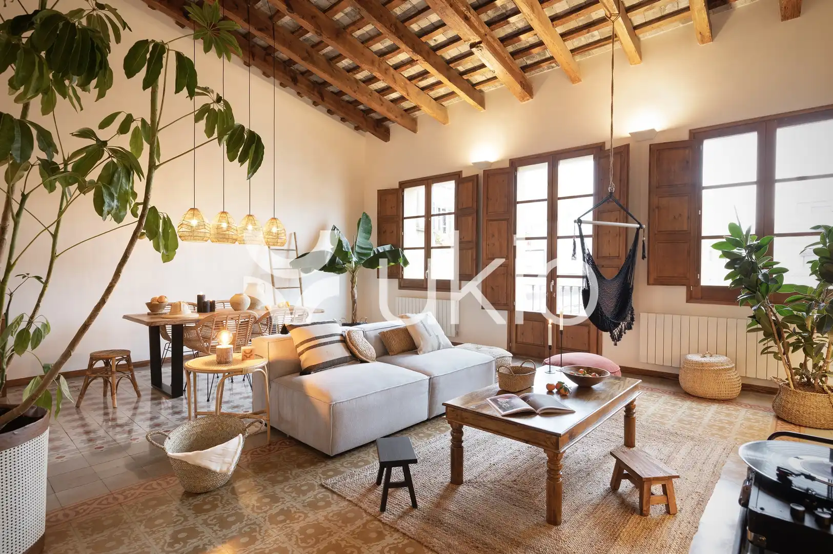 Living room of Apartments for rent in Barcelona  with Air Conditioner, Furnished and Oven