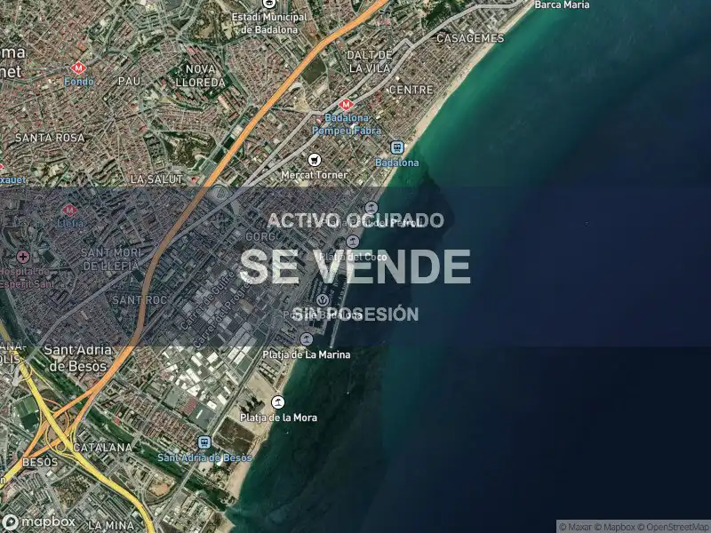 Vista exterior de Piso en venta en Badalona