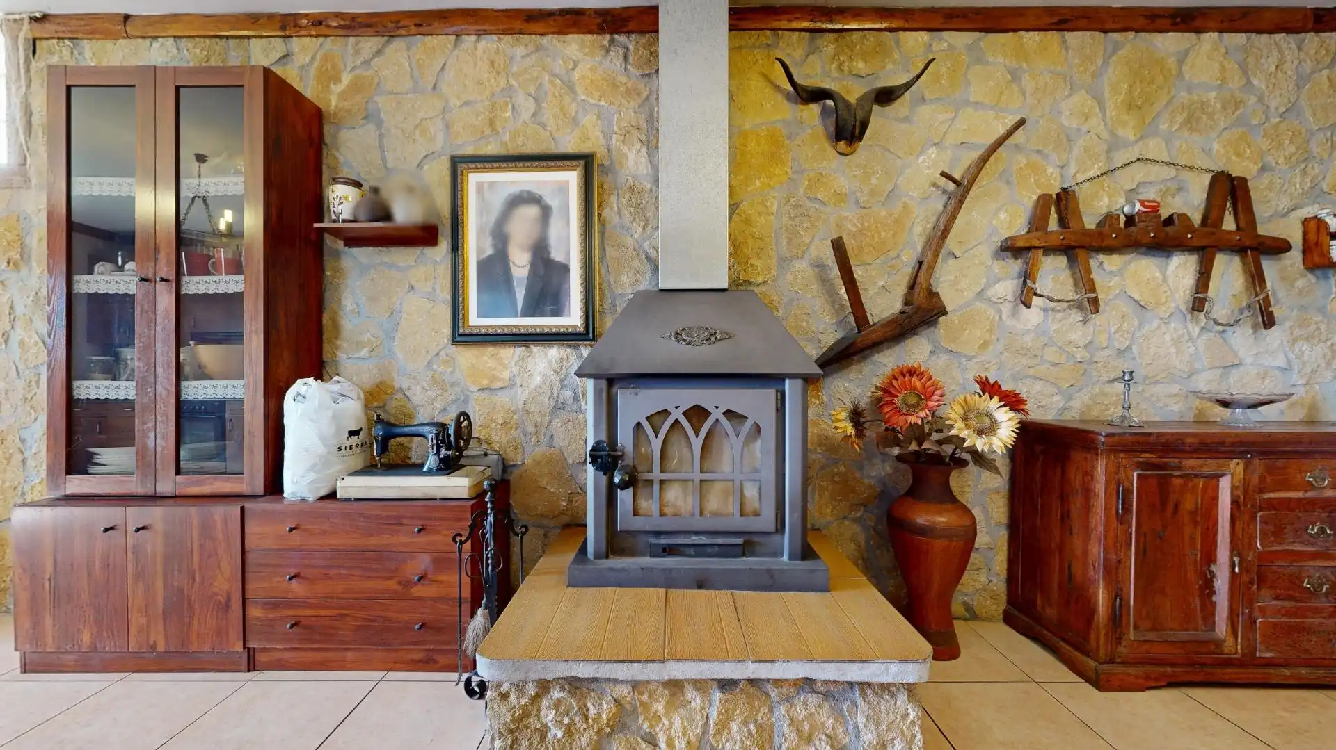 Wohnzimmer von Haus oder Chalet zum Verkauf in Valle de Mena mit Heizung, Privatgarten und Terrasse