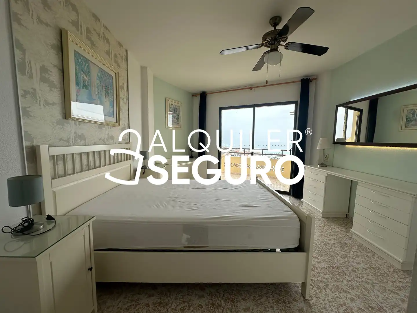 Bedroom of Flat for rent in Torremolinos  with Air Conditioner, Swimming Pool and Furnished