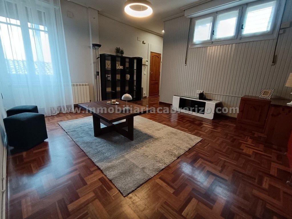 Sala de estar de Apartamento de alquiler en  Logroño con Calefacción, Parquet y Amueblado