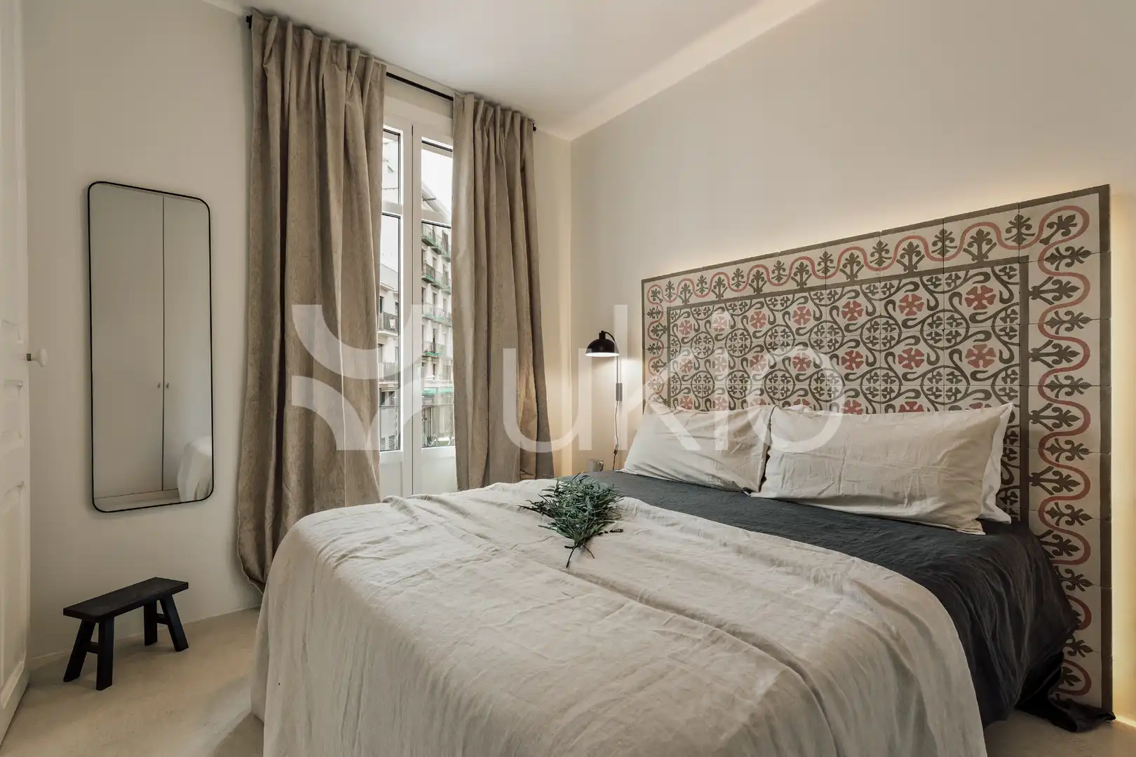 Habitación de Apartamento de alquiler en Barcelona con Aire acondicionado, Calefacción y Amueblado