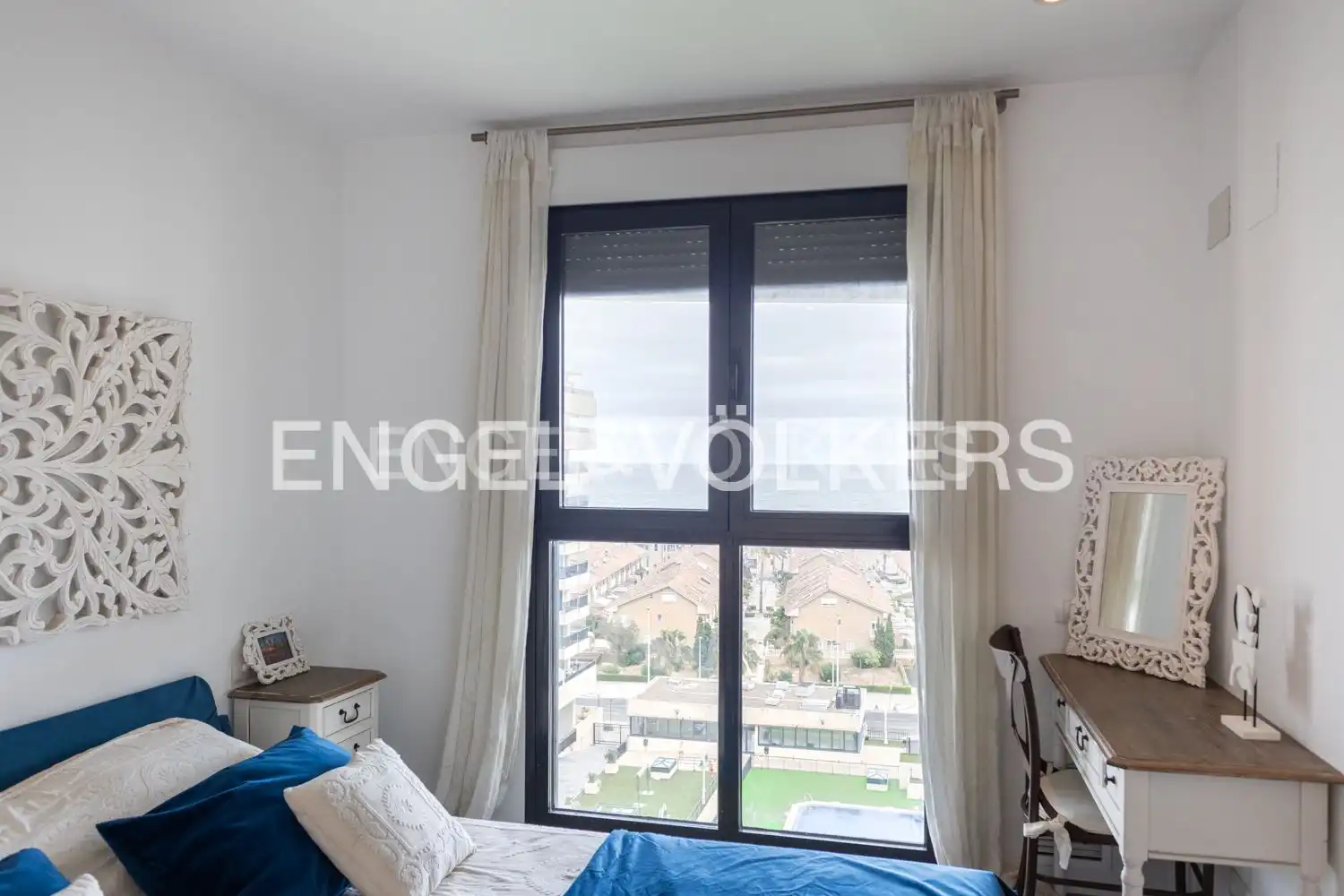 Bedroom of Flat for rent in Alboraya  with Air Conditioner, Heating and Private garden
