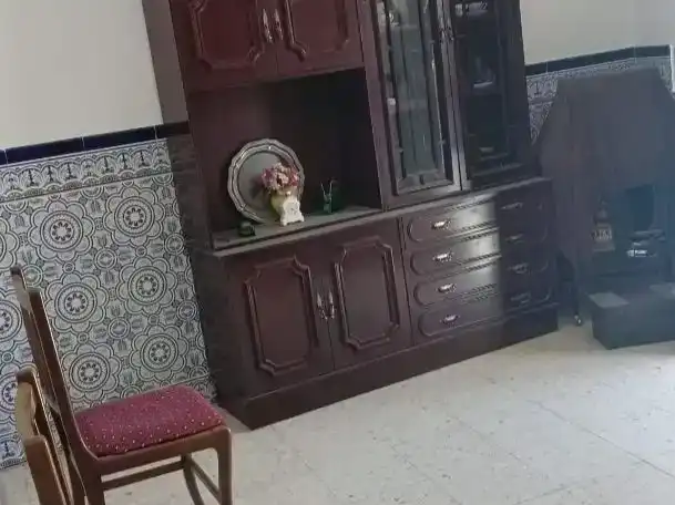 Sala de estar de Casa adosada en venta en Aldeacentenera con Amueblado y Balcón