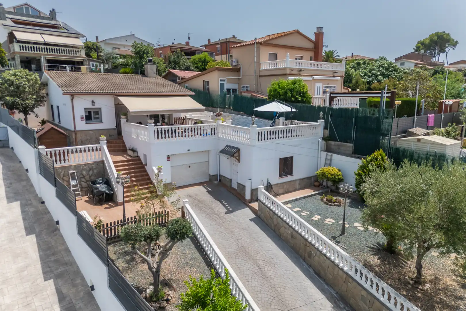 Vista exterior de Casa o xalet en venda en Lliçà d'Amunt amb Calefacció, Jardí privat i Terrassa