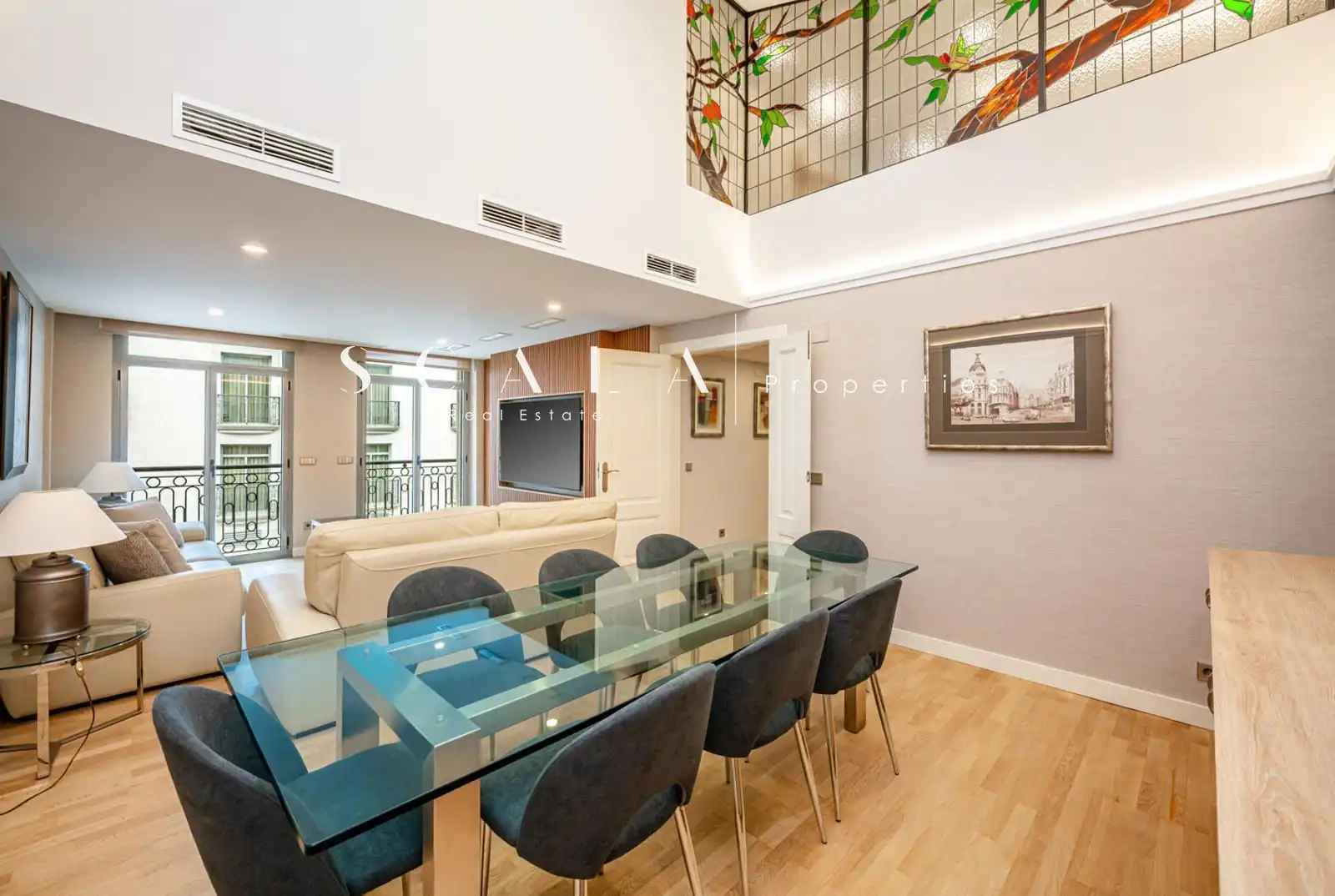 Esszimmer von Maisonette zur Miete in Madrid mit Klimaanlage, Heizung und Terrasse