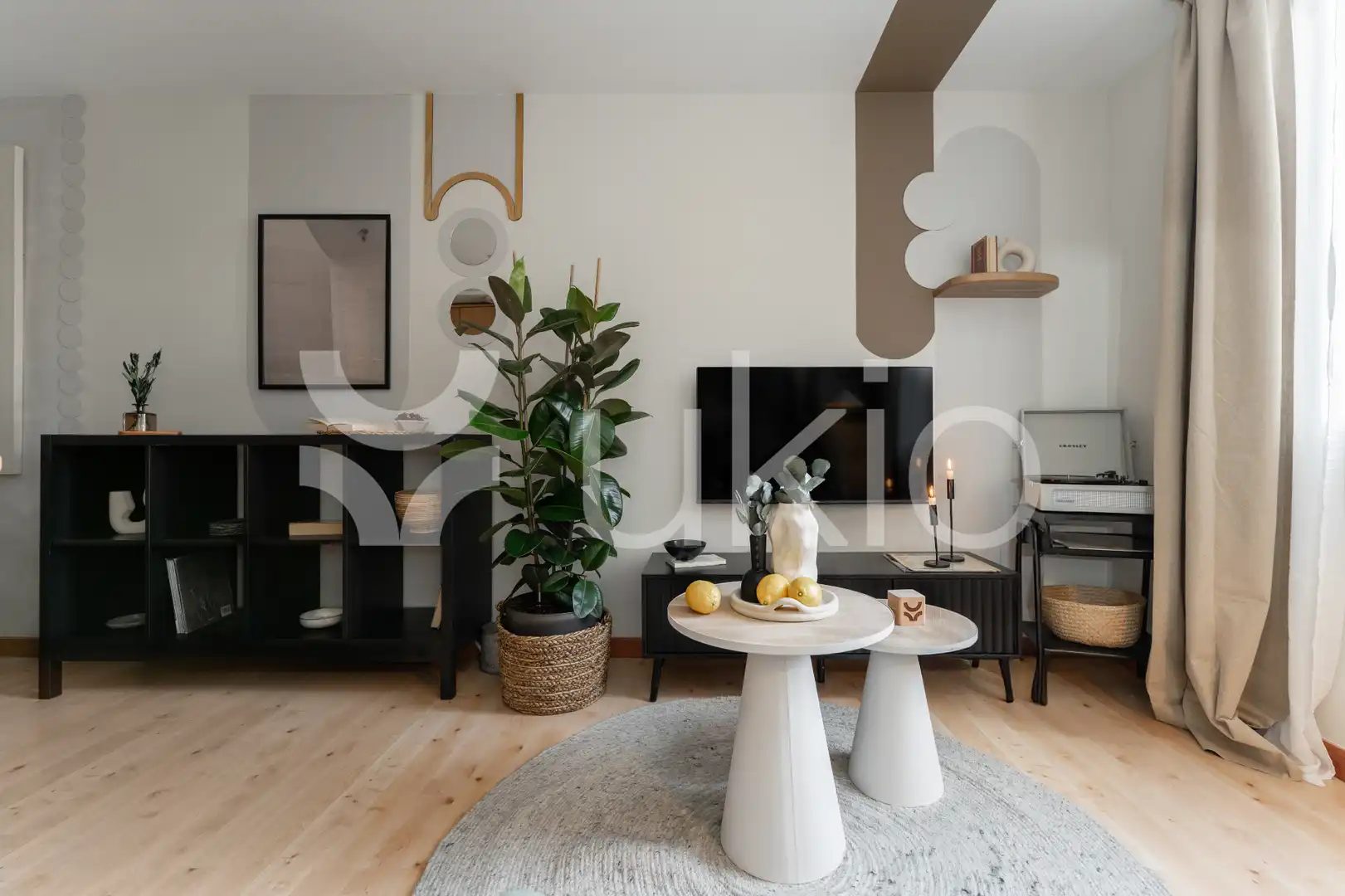 Sala de estar de Apartamento de alquiler en Madrid con Calefacción, Amueblado y Horno