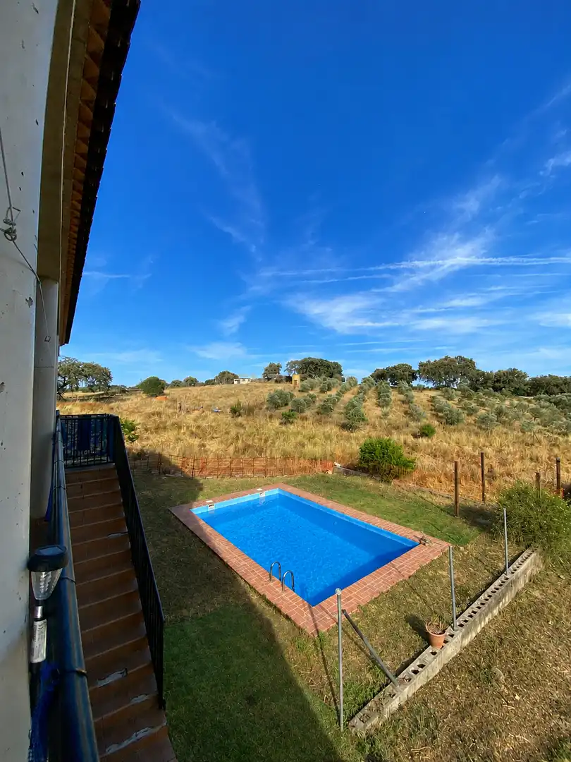 Swimming pool of Houses for sale in Herrera de Alcántara  with Air Conditioner, Swimming Pool and Balcony