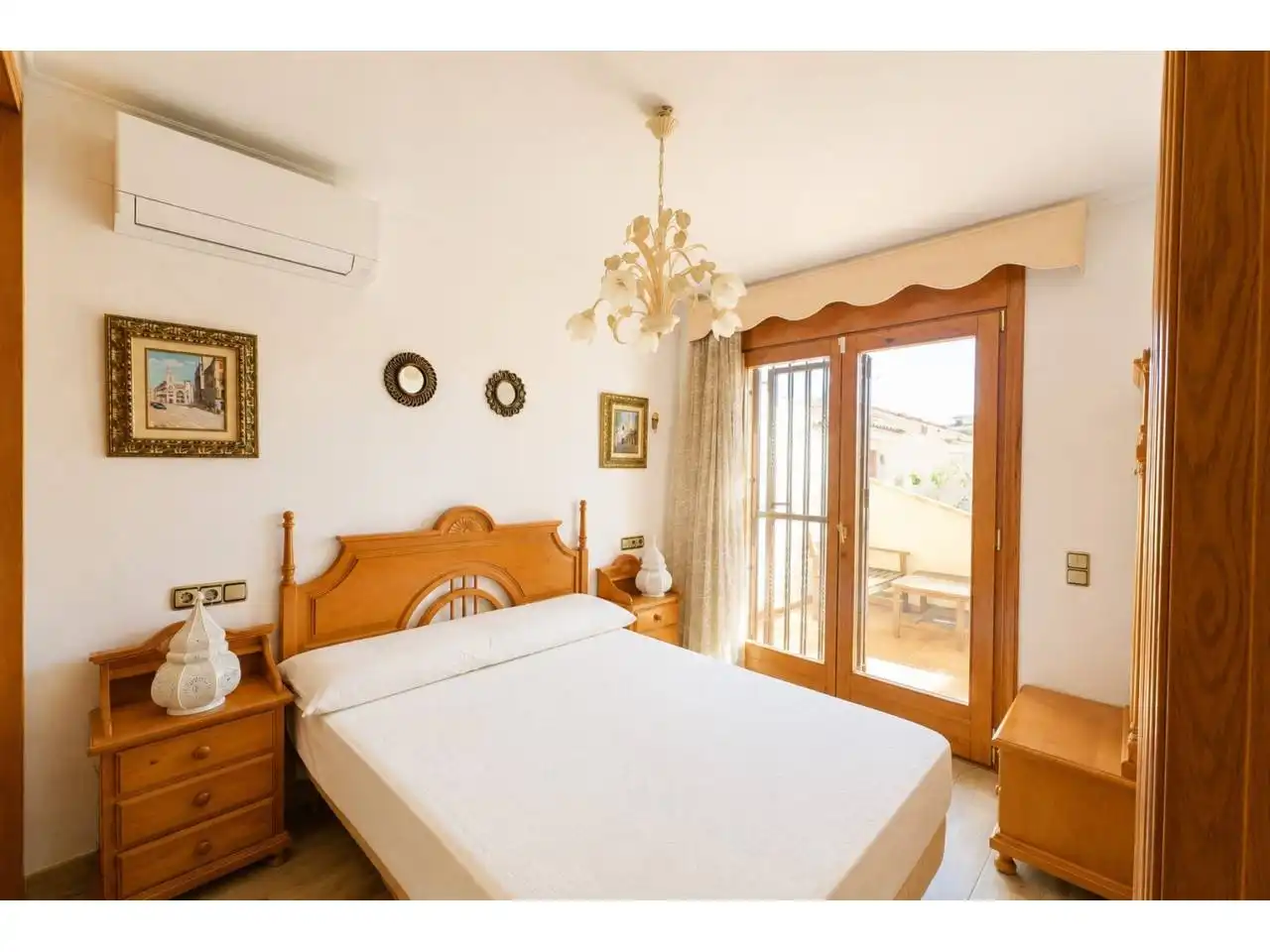 Bedroom of Detached homes for rent in Mont-roig del Camp  with Air Conditioner, Terrace and Furnished