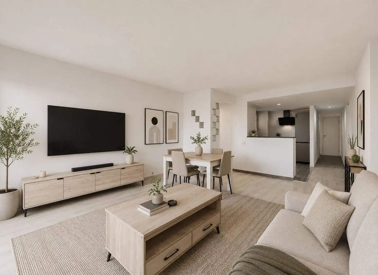 Sala de estar de Piso en venta en Gandia con Aire acondicionado, Terraza y Balcón