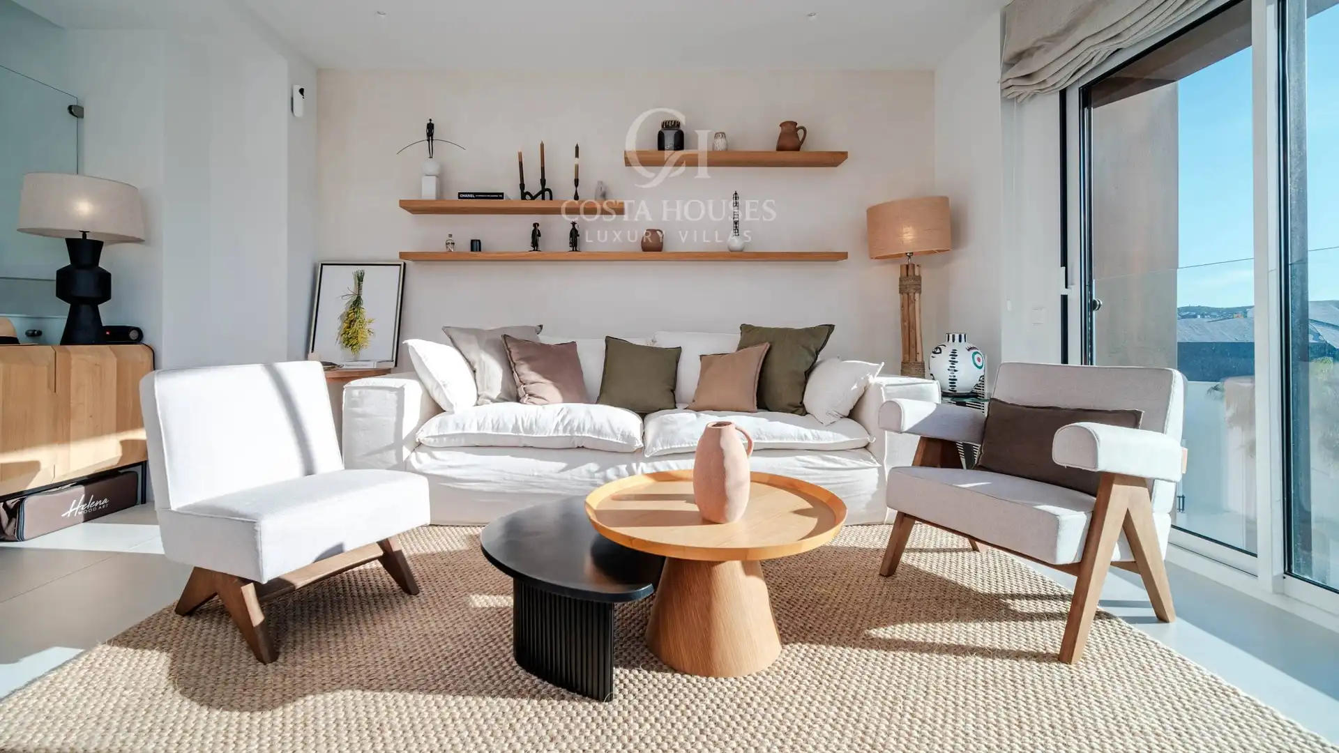 Sala de estar de Ático en venta en Jávea / Xàbia con Aire acondicionado, Calefacción y Jardín privado