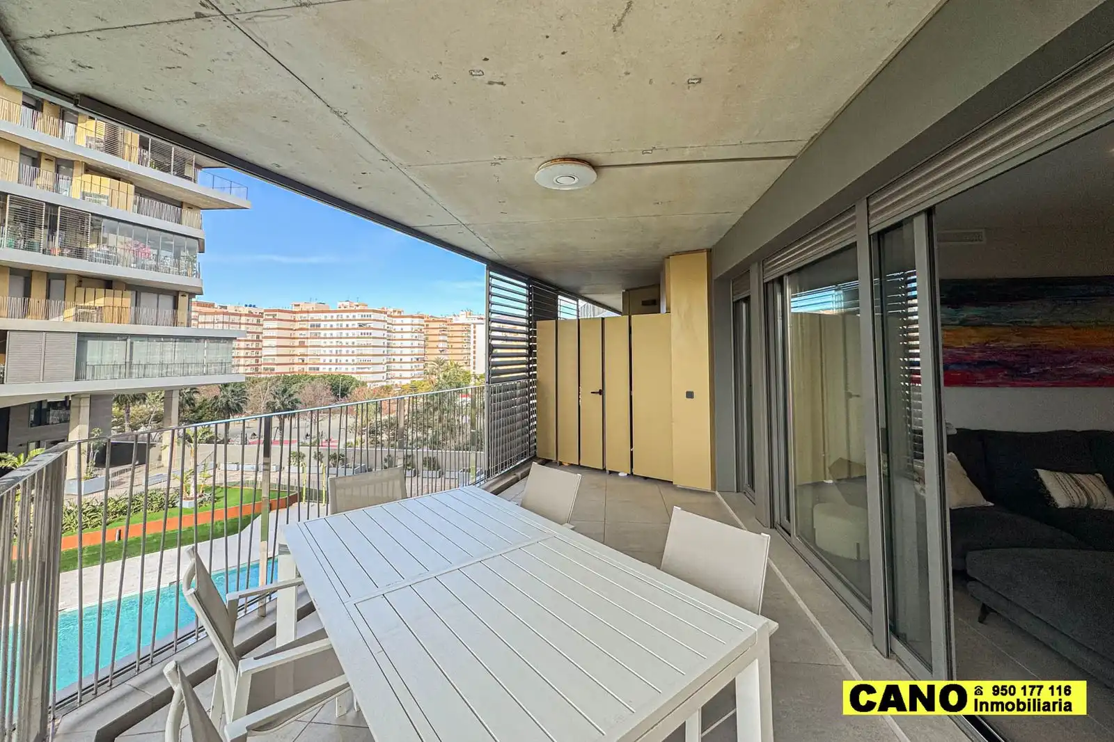 Terrace of Flat for sale in Almería  with Terrace, Storage room and Swimming Pool