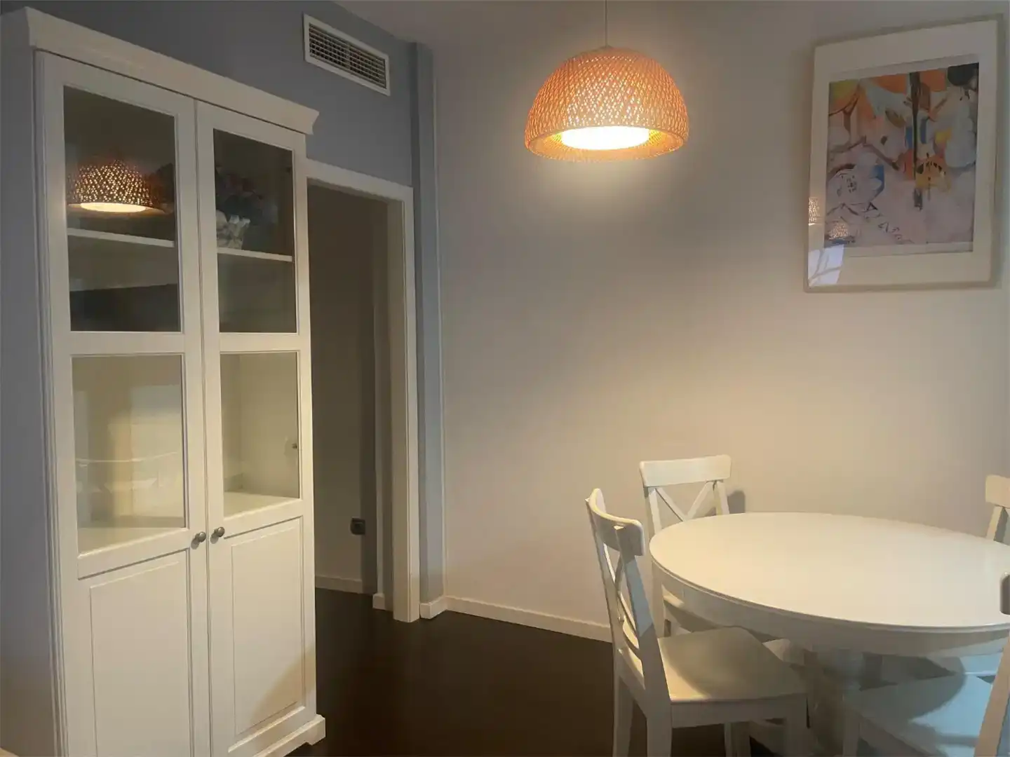 Dining room of Flat for rent in Córdoba  with Air Conditioner, Private garden and Parquet flooring