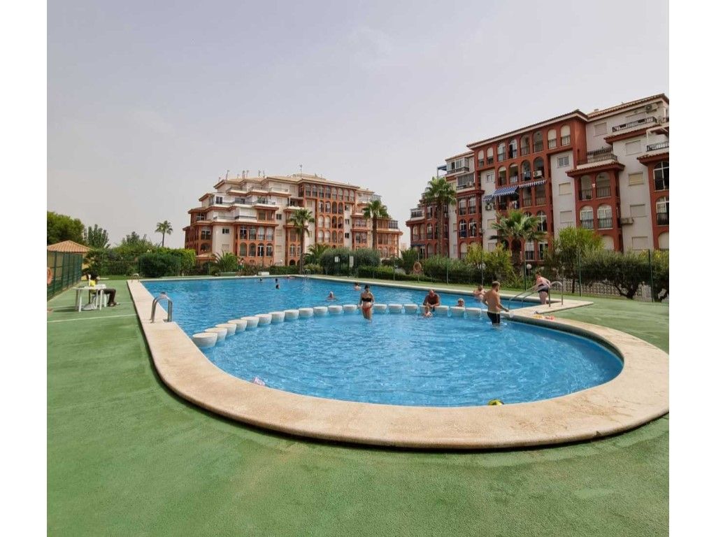 Swimming pool of Apartment for sale in Torrevieja  with Air Conditioner, Private garden and Oven