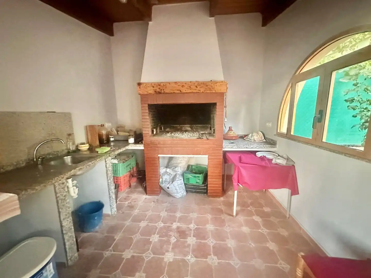 Cocina de Casa o chalet en venta en San Vicente del Raspeig / Sant Vicent del Raspeig con Aire acondicionado, Calefacción y Jardín privado