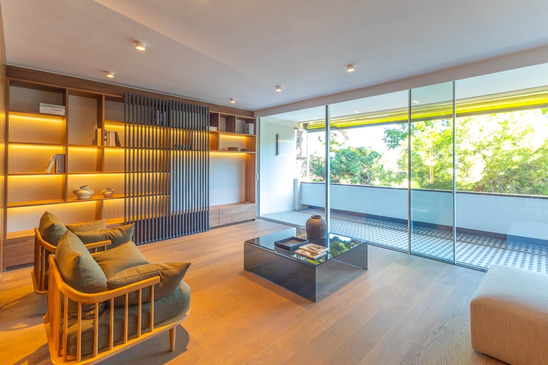 Living room of Flat for sale in  Barcelona Capital  with Air Conditioner, Heating and Private garden