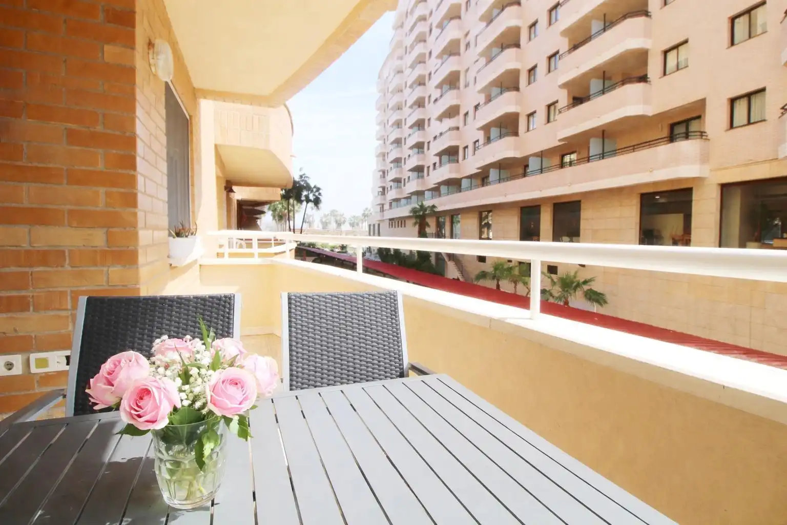 Terraza de Apartamento en venta en Oropesa del Mar / Orpesa con Aire acondicionado, Jardín privado y Terraza