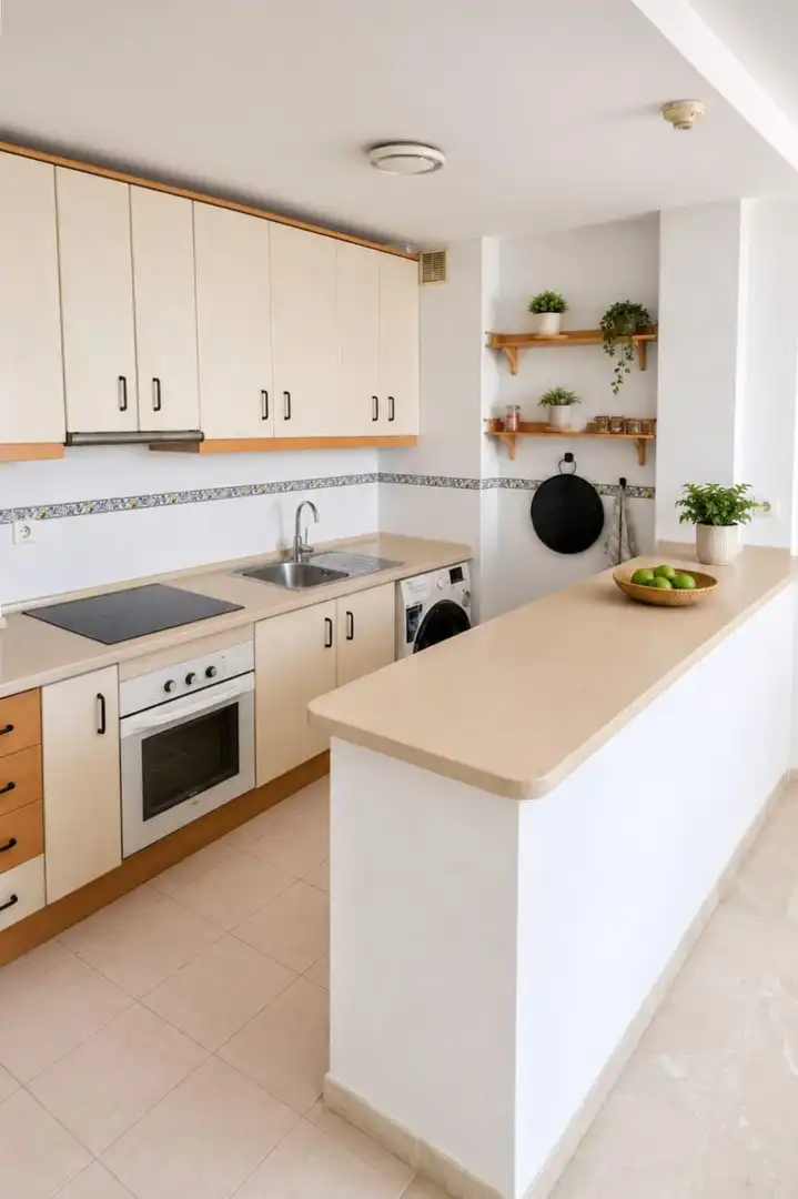 Kitchen of Apartments for rent in Sotogrande  with Air Conditioner, Terrace and Community pool