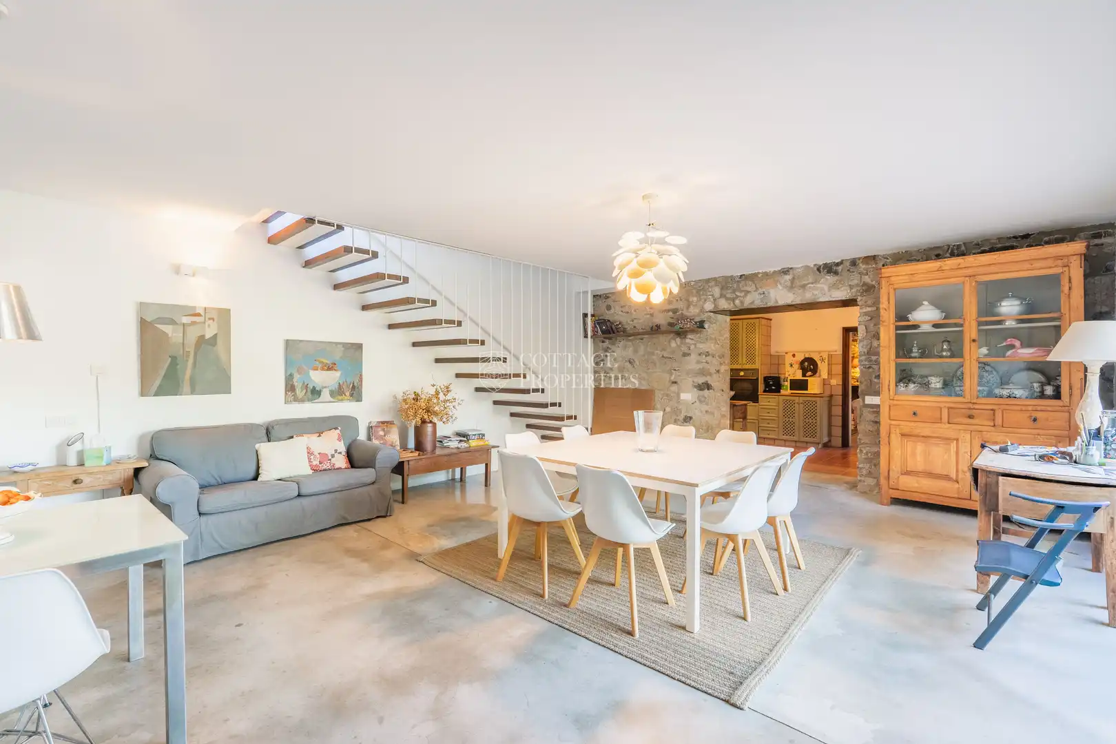 Dining room of Country homes for sale in Foixà  with Air Conditioner, Private garden and Swimming Pool