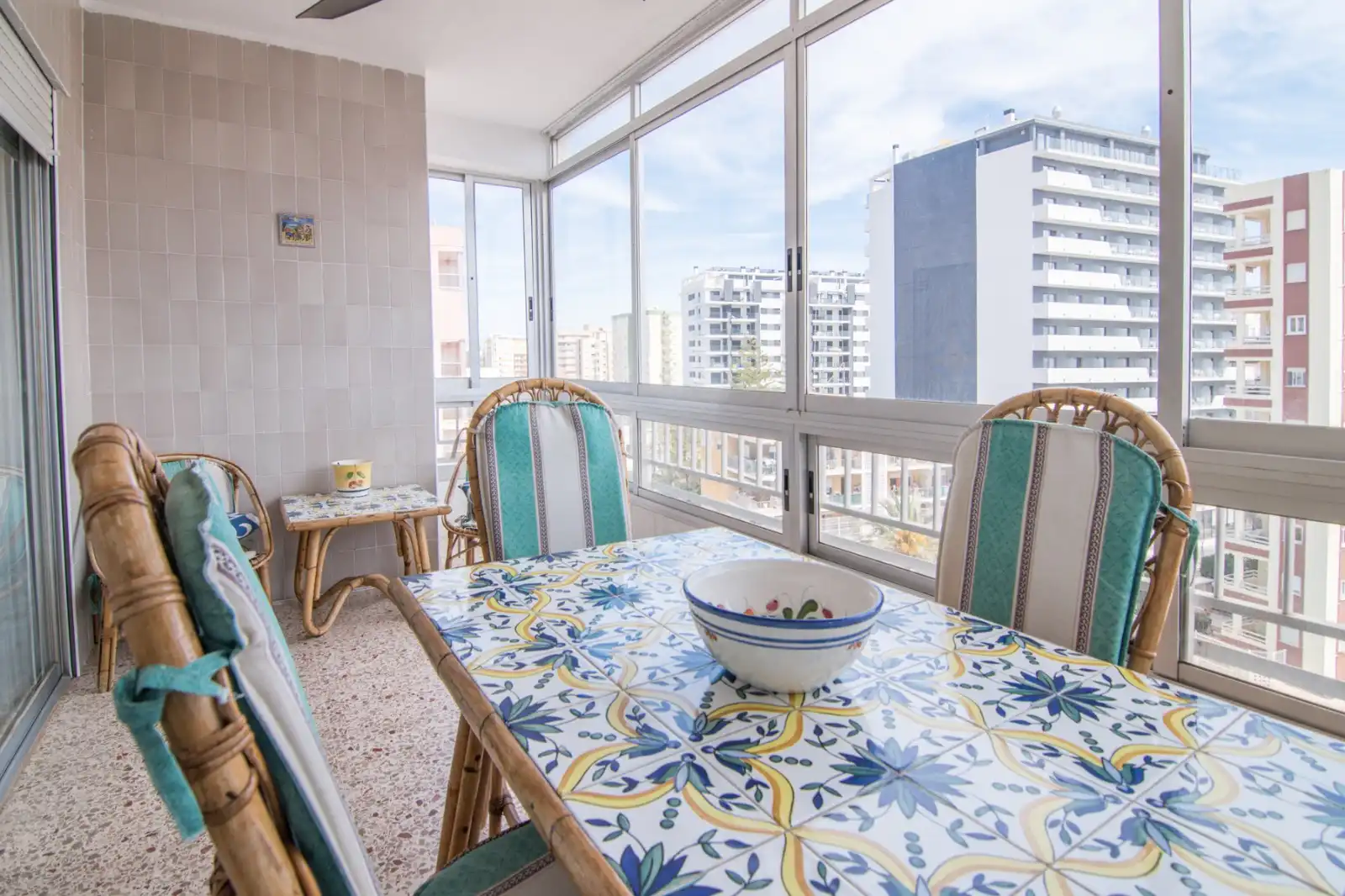 Terrassa de Apartament de lloguer en Gandia amb Aire condicionat, Terrassa i Moblat