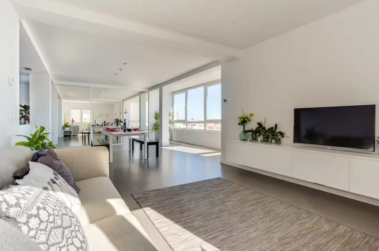 Living room of Apartments for rent in Cádiz  with Air Conditioner, Heating and Parquet flooring