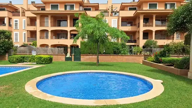 Schwimmbecken von Wohnung zum Verkauf in Llucmajor mit Klimaanlage, Heizung und Möbliert