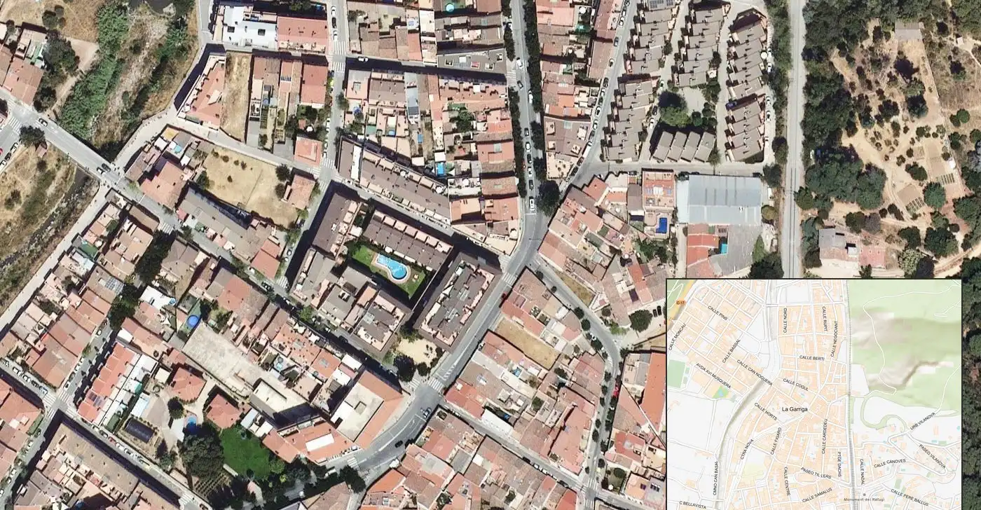 Vista exterior de Pis en venda en La Garriga