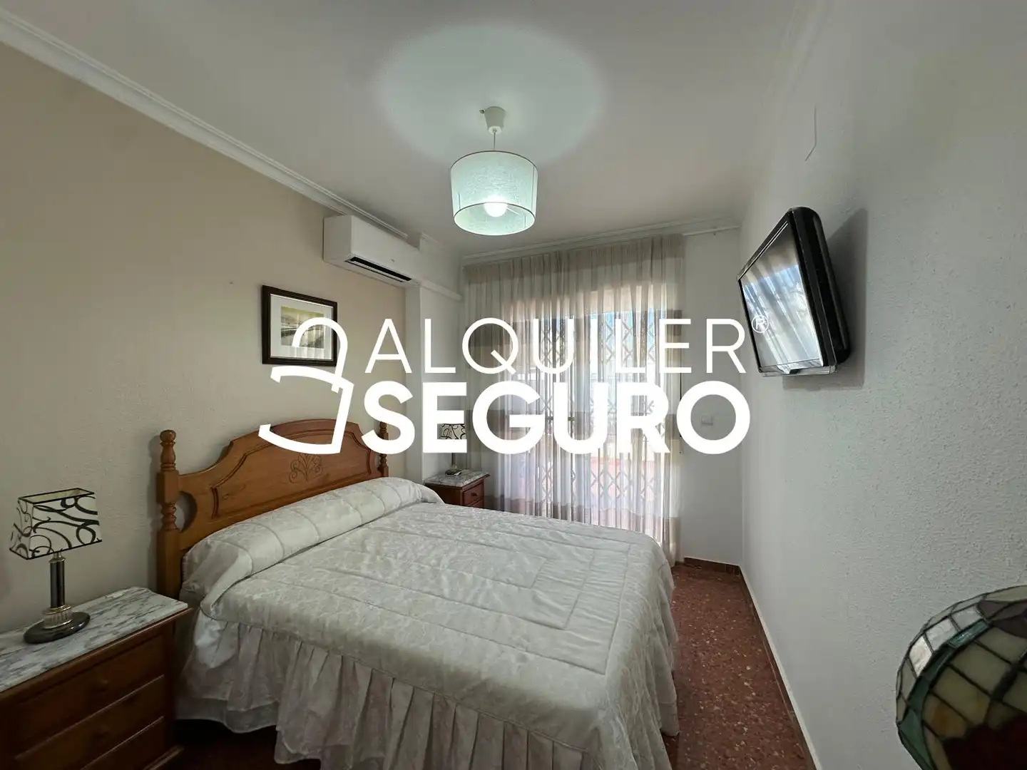Bedroom of Flat for rent in Chiva  with Air Conditioner, Terrace and Furnished