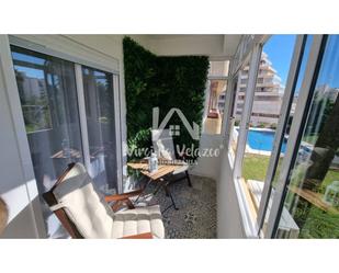 Balcony of Apartment for sale in Benalmádena  with Air Conditioner, Private garden and Terrace