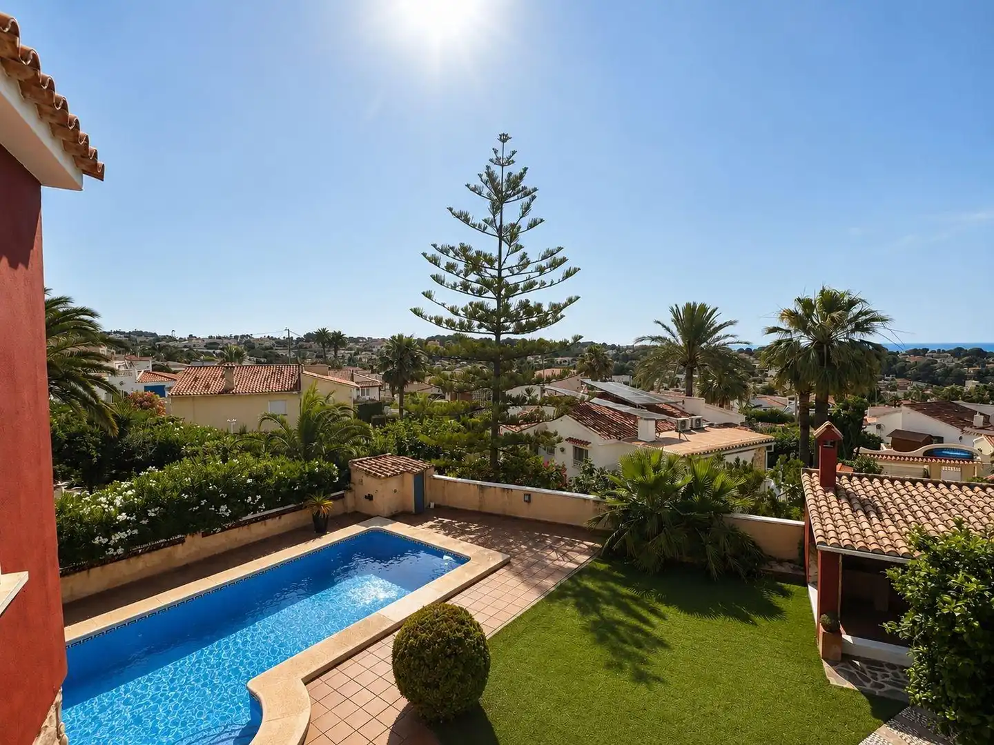 Exterior view of Houses for sale in Calpe / Calp  with Air Conditioner, Heating and Private garden