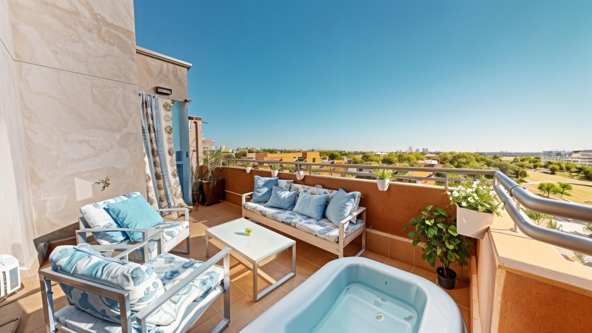 Terrace of Attic for sale in  Madrid Capital  with Air Conditioner, Heating and Terrace