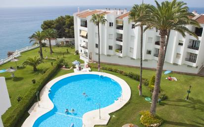 Swimming pool of Apartment for sale in Nerja  with Air Conditioner and Terrace