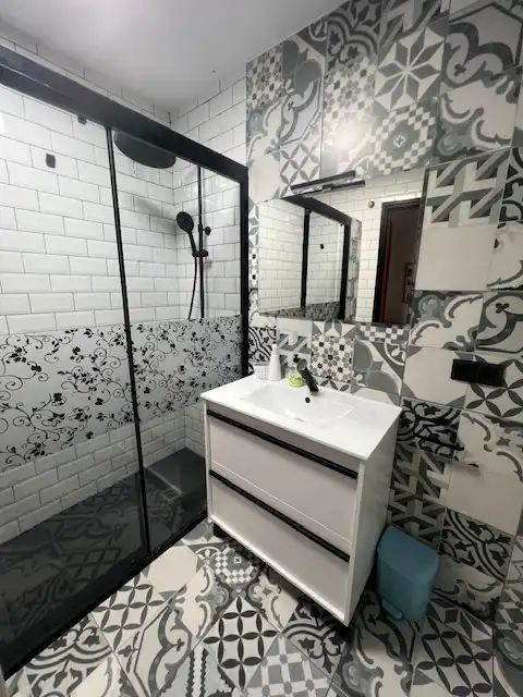 Badezimmer von Wohnung zur Miete in Solsona mit Klimaanlage, Heizung und Privatgarten