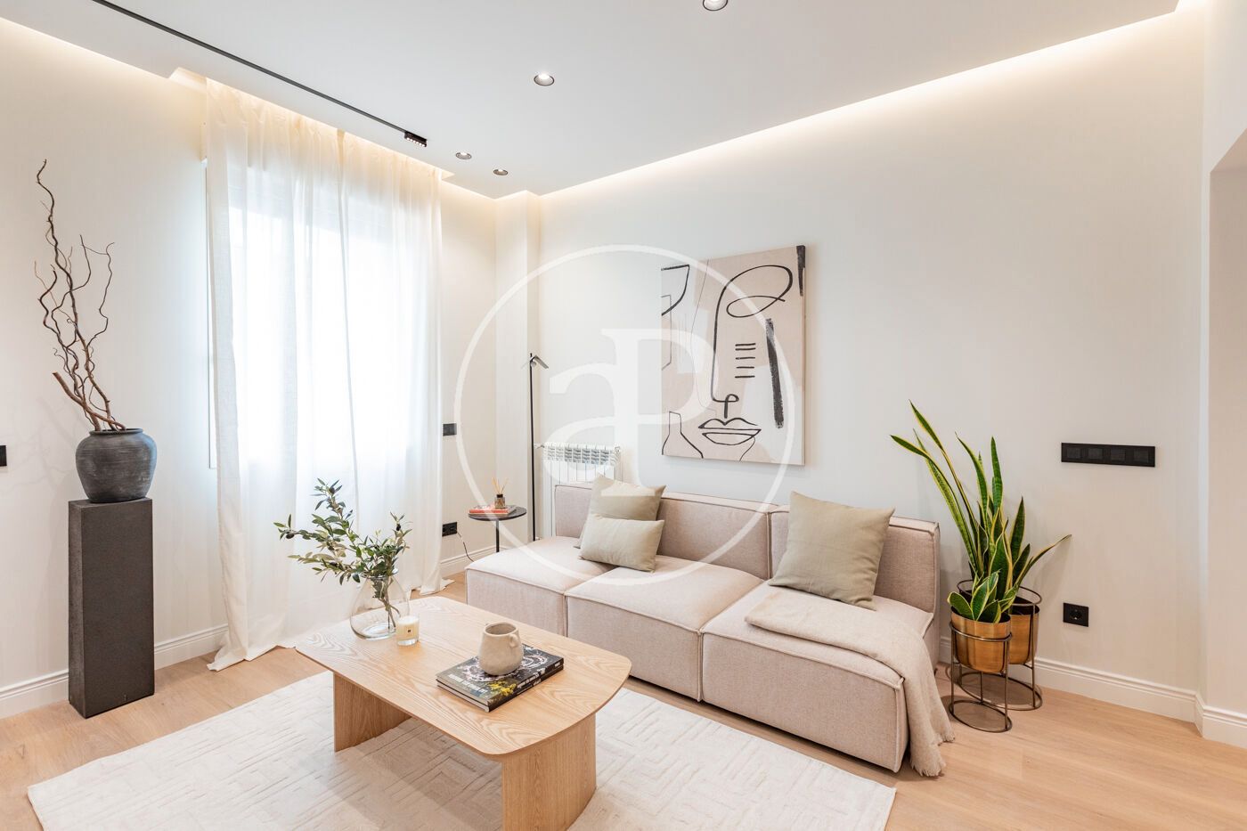 Sala d'estar de Pis en venda en  Madrid Capital amb Aire condicionat i Calefacció