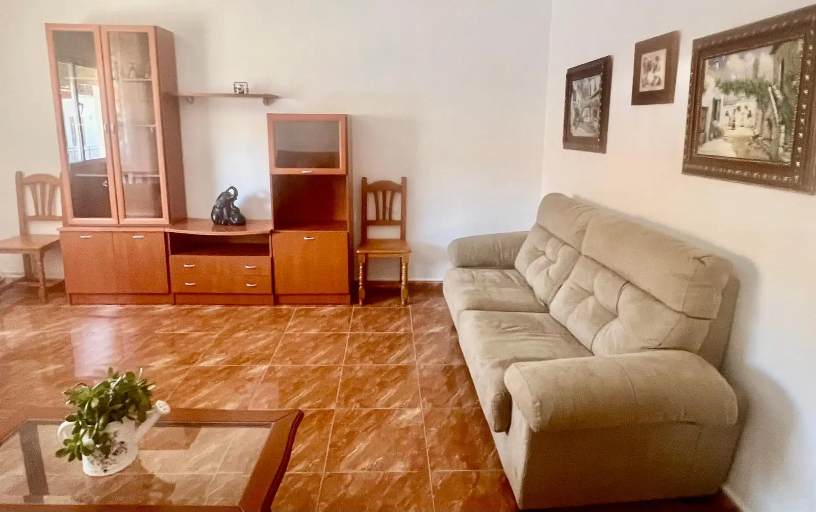 Sala de estar de Piso de alquiler en Cártama con Terraza, Amueblado y Horno