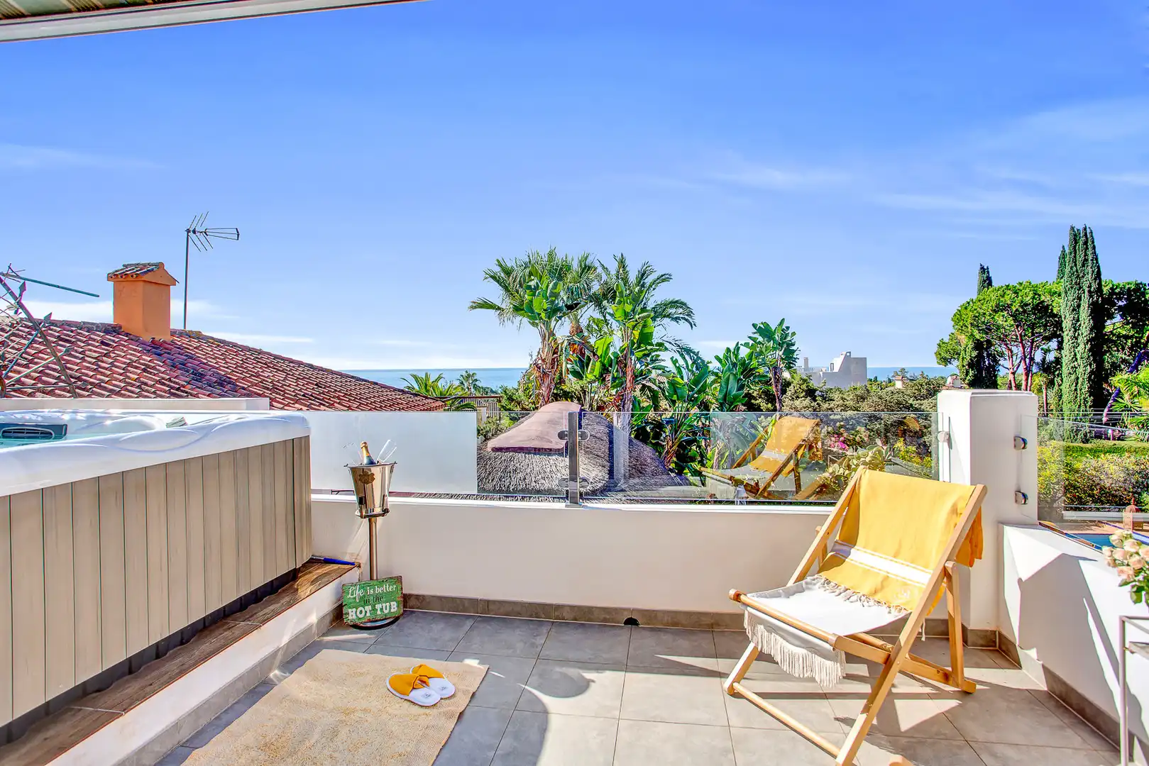 Terrassa de Casa o xalet de lloguer en Marbella amb Aire condicionat, Calefacció i Jardí privat