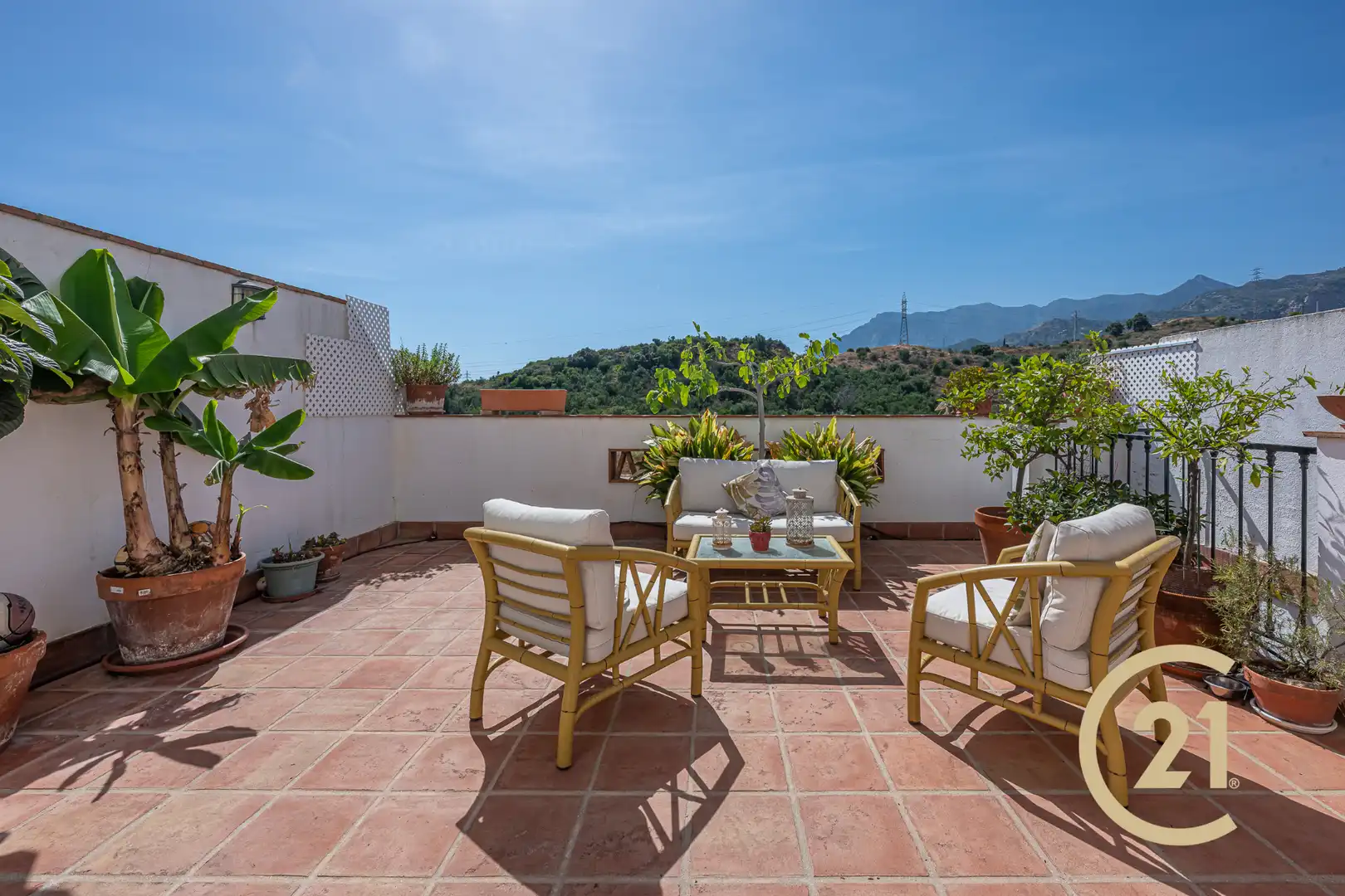 Terrassa de Casa adosada en venda en Marbella amb Aire condicionat, Jardí privat i Terrassa