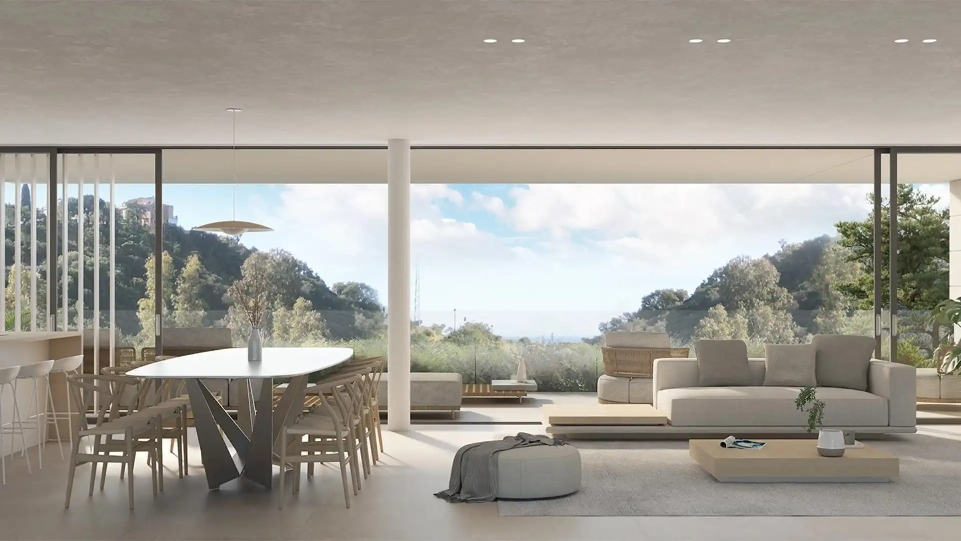 Sala de estar de Planta baja en venta en Marbella con Aire acondicionado, Calefacción y Jardín privado