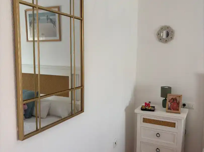Schlafzimmer von Wohnung zur Miete in Isla Cristina mit Klimaanlage, Schwimmbad und Balkon