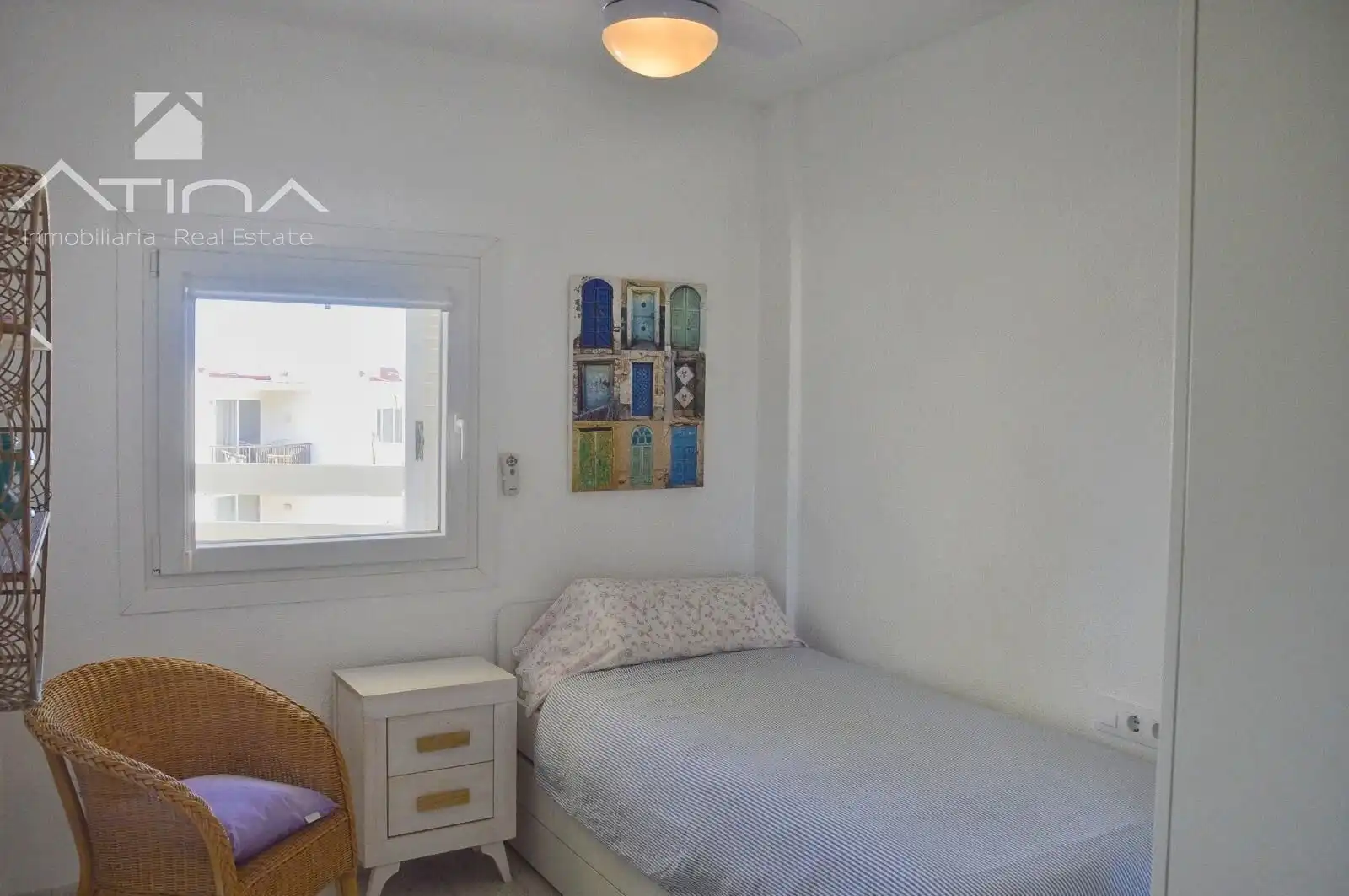 Schlafzimmer von Maisonette zum Verkauf in Jávea / Xàbia mit Klimaanlage, Heizung und Privatgarten