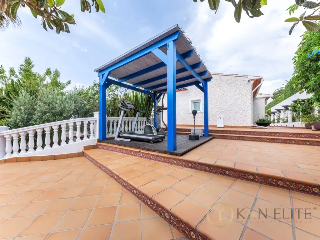 Terraza de Casa o chalet en venta en Moraira con Aire acondicionado, Jardín privado y Terraza