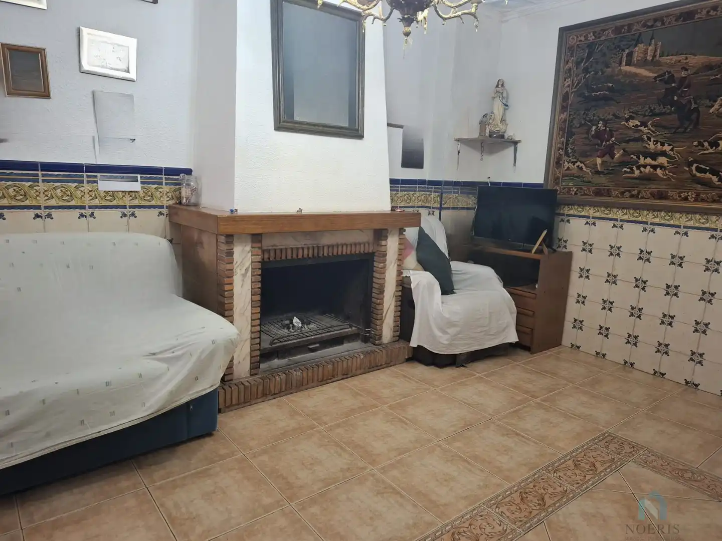 Sala d'estar de Casa o xalet en venda en Fortaleny amb Terrassa
