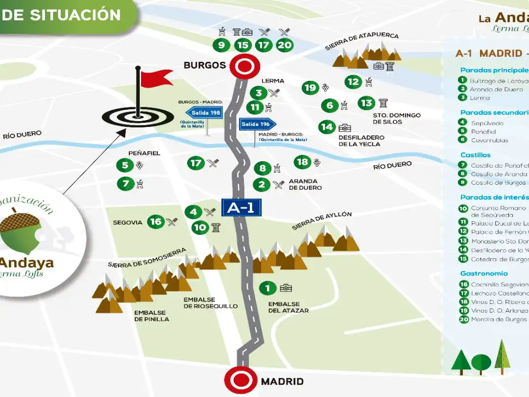 Exterior view of Houses for sale in Lerma, Burgos