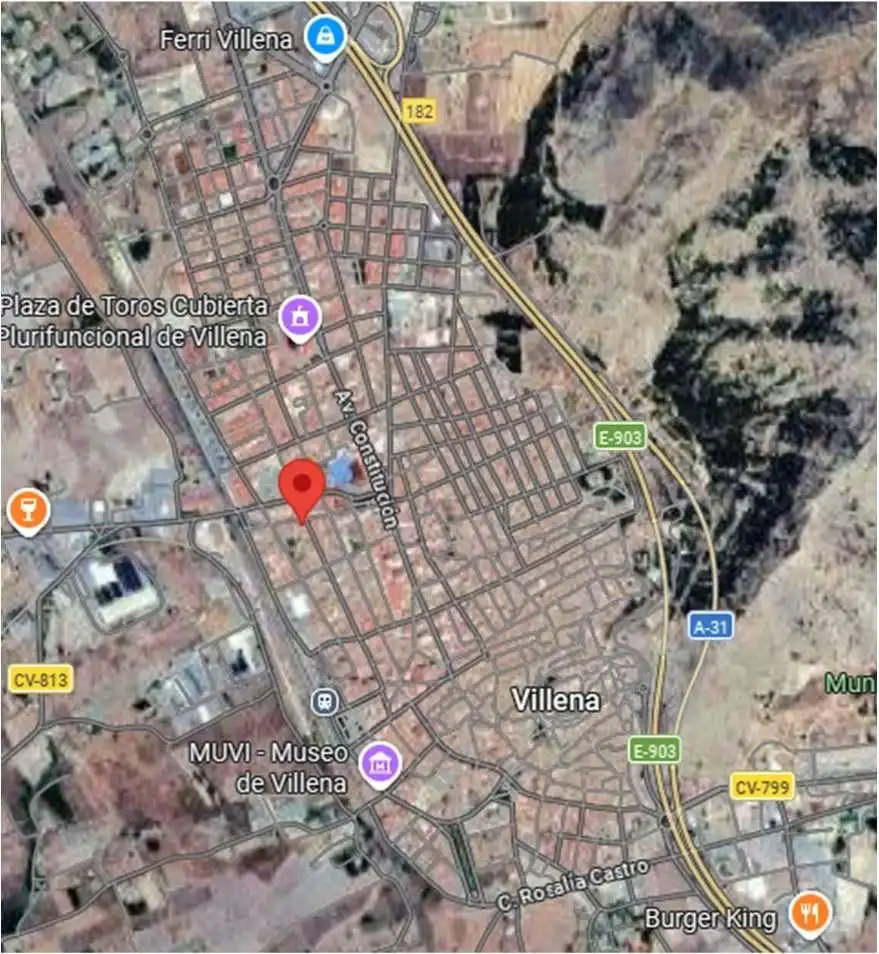 Vista exterior de Pis en venda en Villena