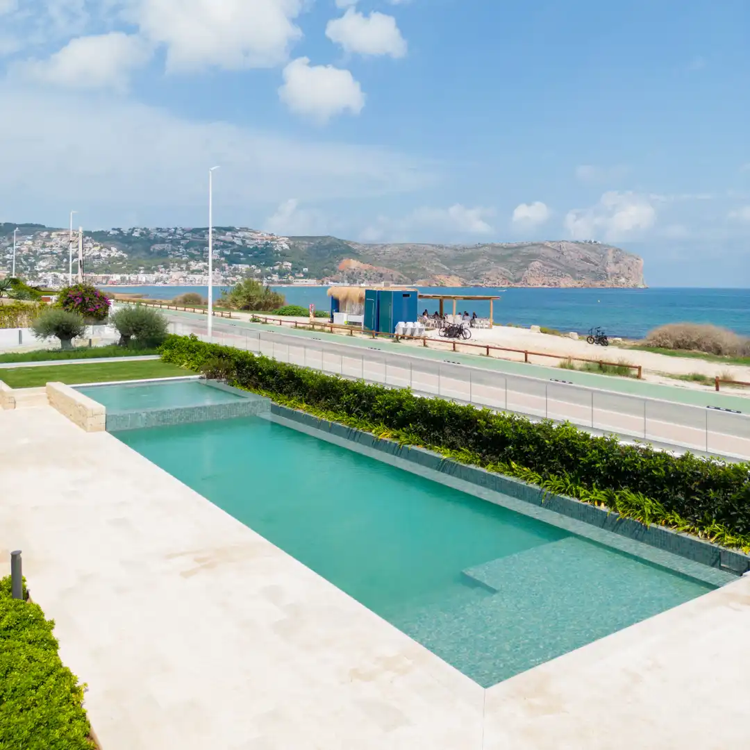 Swimming pool of Duplexes for rent in Jávea / Xàbia  with Air Conditioner, Heating and Terrace